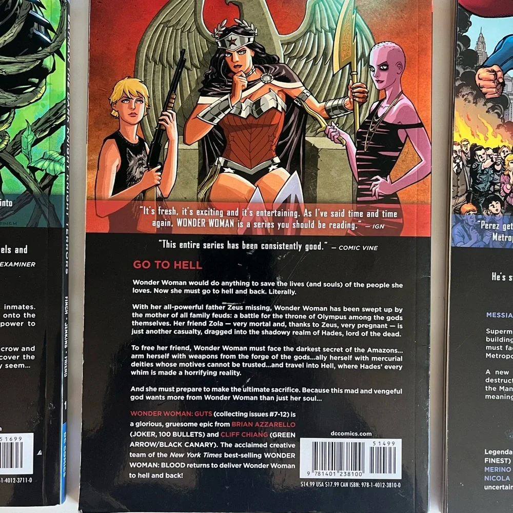 3x The New 52 The Dark Knight Wonder Woman Superman Comic Books